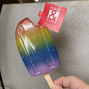 Rainbow Popsicle Diversity LGBTQ+ Christmas Ornament  NEW!